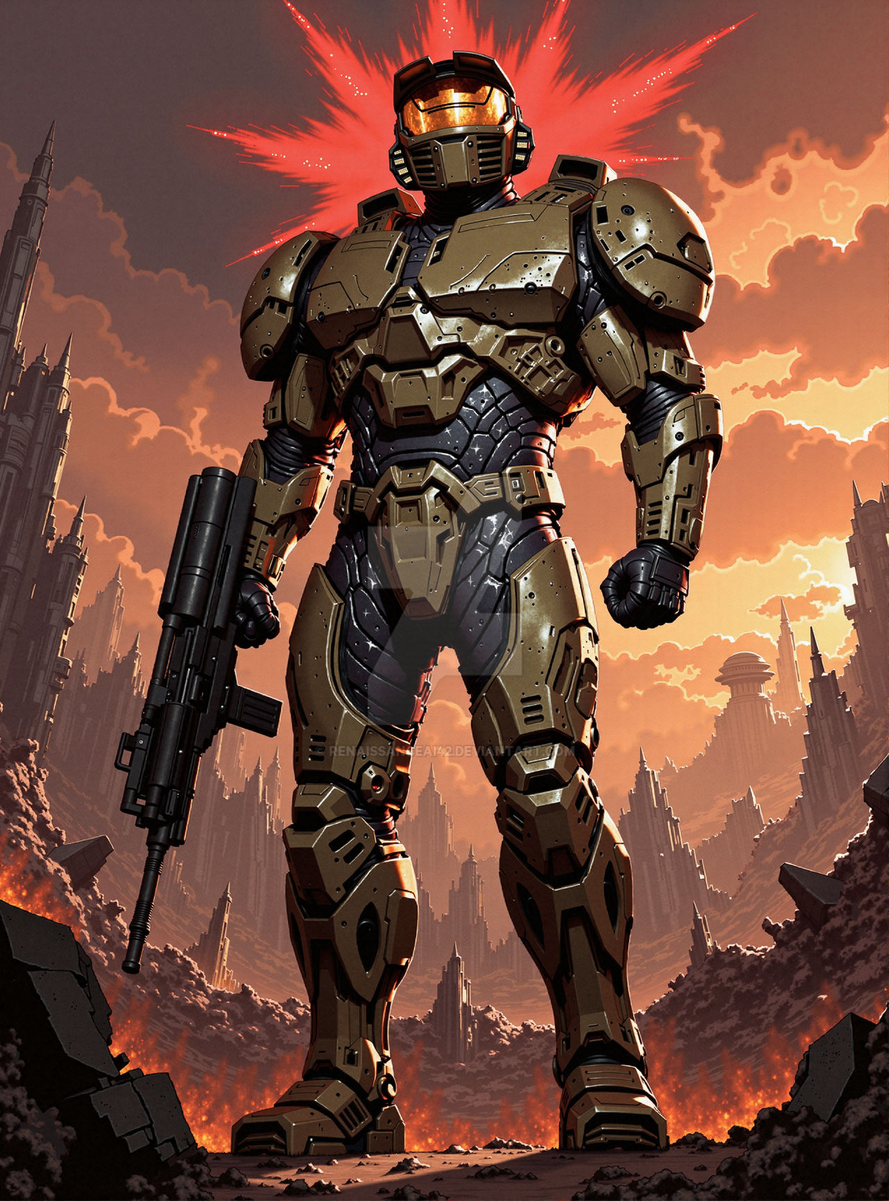 Spartan Rafter Spartan 042 by RenaissanceAI42 on DeviantArt
