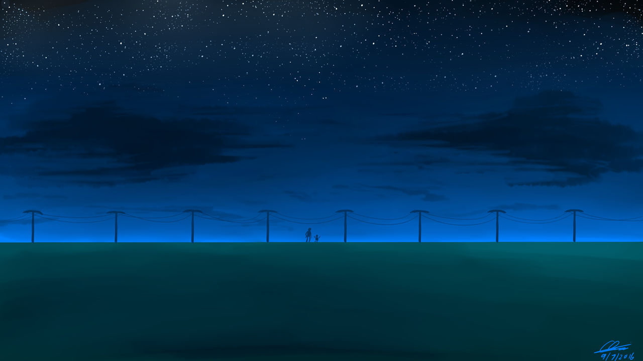 Blue Sky Night by TqLxQuanZ on DeviantArt