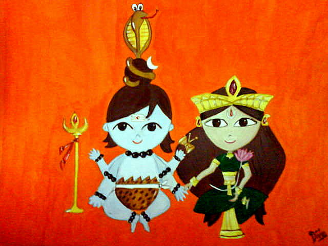 Funky Shiva-Parvati by dg3a on DeviantArt Funky Shiva-Parvati by dg3a on DeviantArt