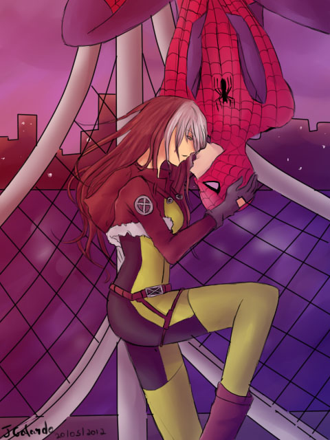 Rogue and Spider Man