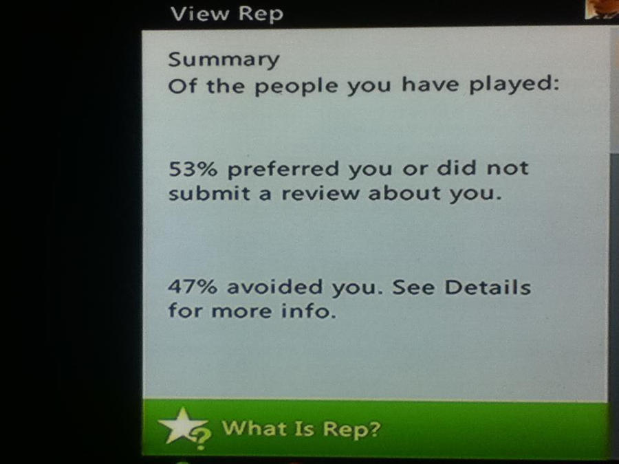 Xbox Reputation Check My Xbox reputation by 2mindedRj on DeviantArt