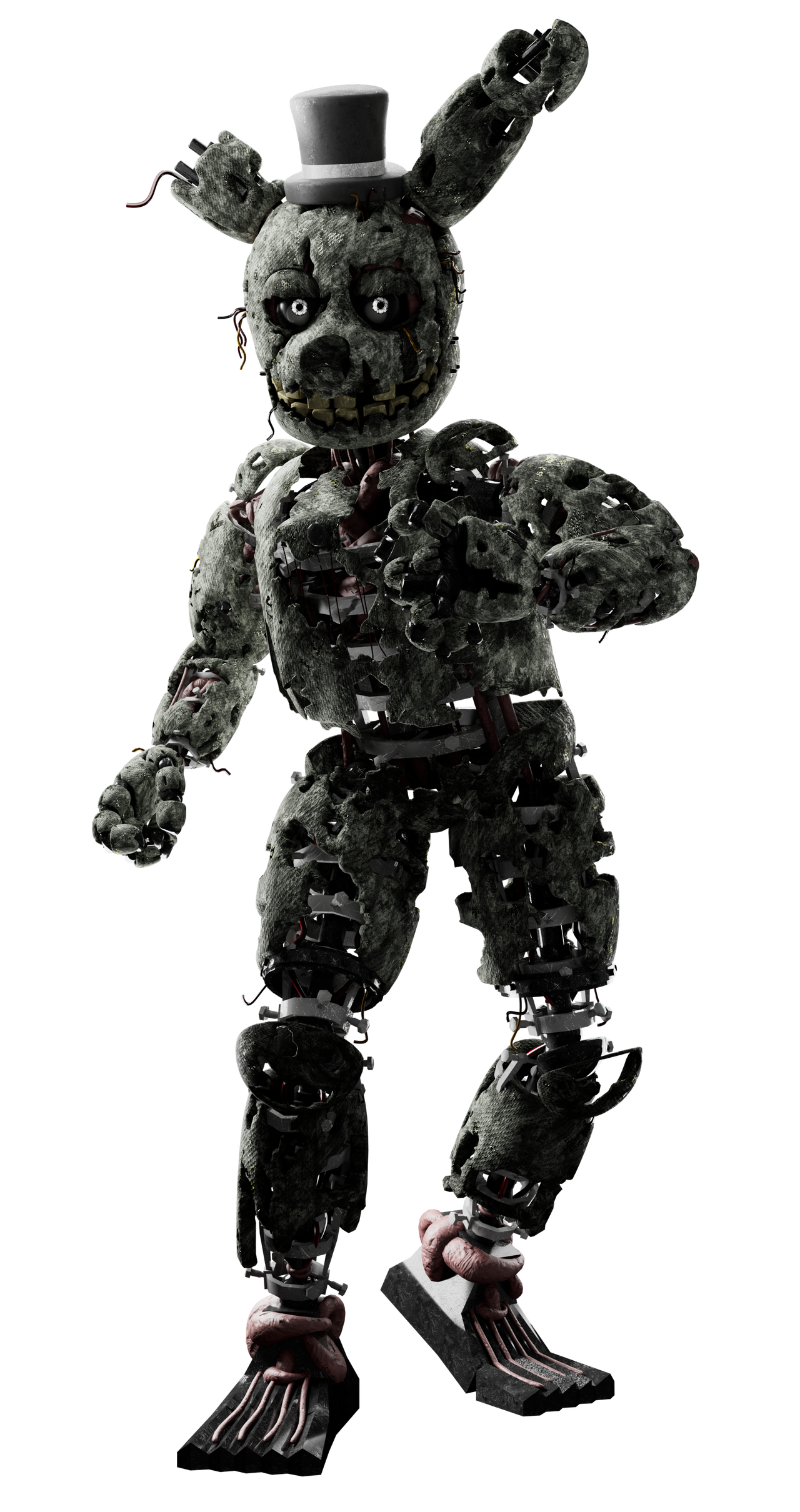 Showcase of my retexture for Springtrap by KassZRae on DeviantArt