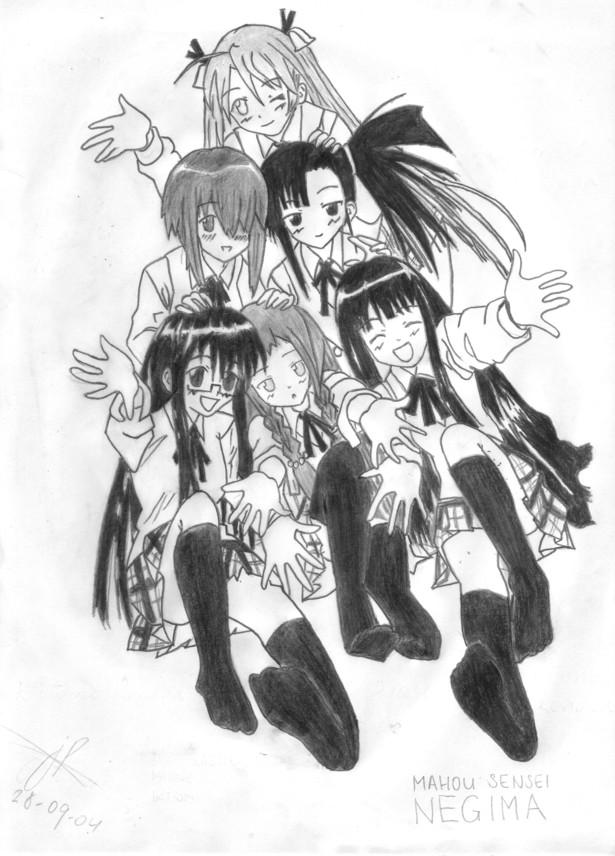 Negima Deviantart negima characters by megakitty on DeviantArt