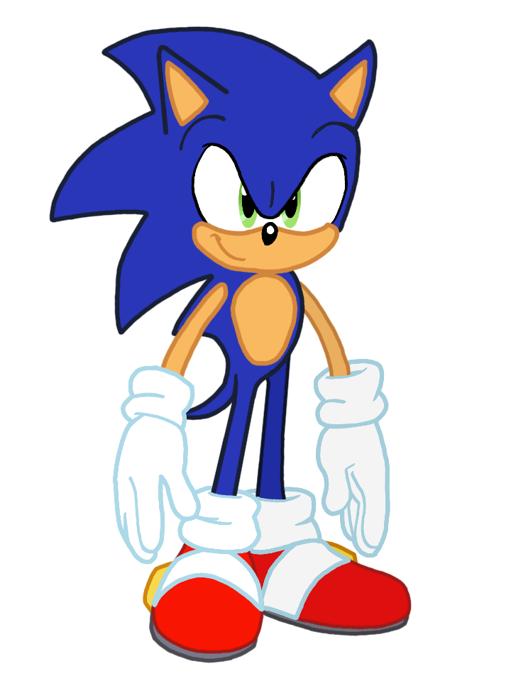 Sonic Classic vector drawing