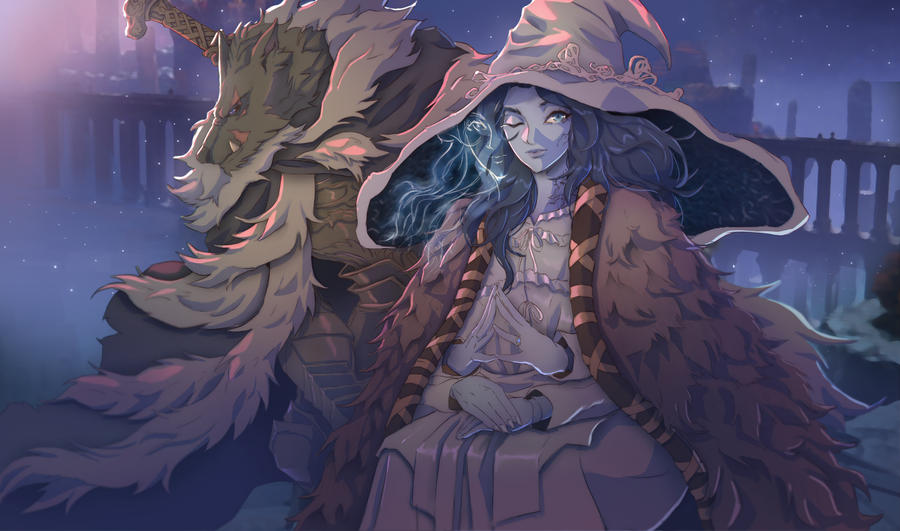 Ranni and Blaidd Fan Art by bluezald on DeviantArt