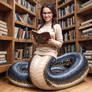 in a quiet corner of a library 2