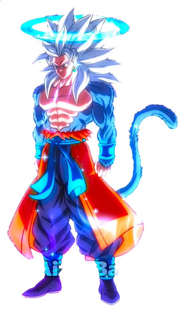 SSJ5 Xeno Goku Render by MohaSetif on DeviantArt