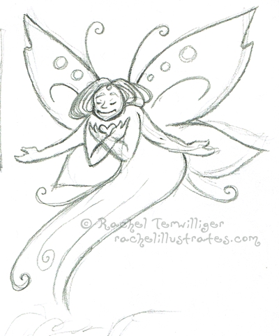 Sketch - Faerie Heart