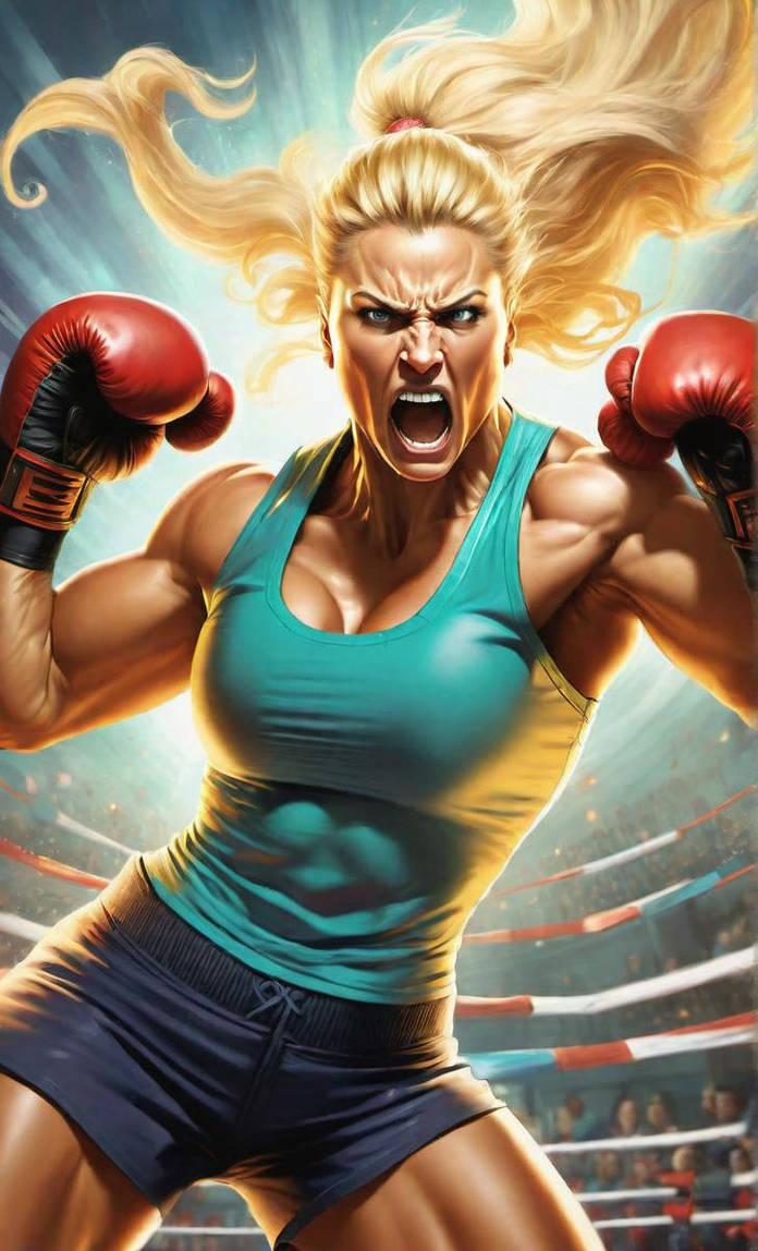 Blonde Boxer - Rage by WednesdayPlight on DeviantArt
