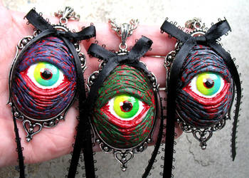 New Zombie Eye Pendants