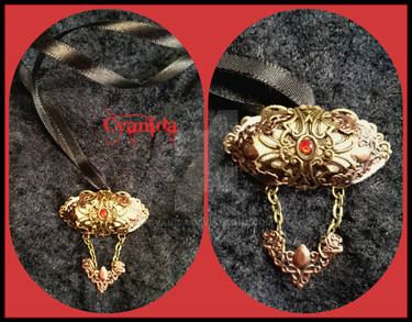 Steampunk airship necklace