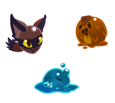 Honey Slime, Hunter Slimes and Puddle Slimes