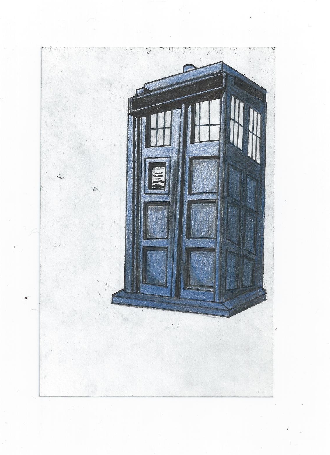 My patheticly drawn Tardis