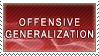 Offensive Generalization