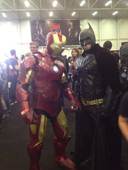 Me posing with batman at Dublin Comic Con 2014