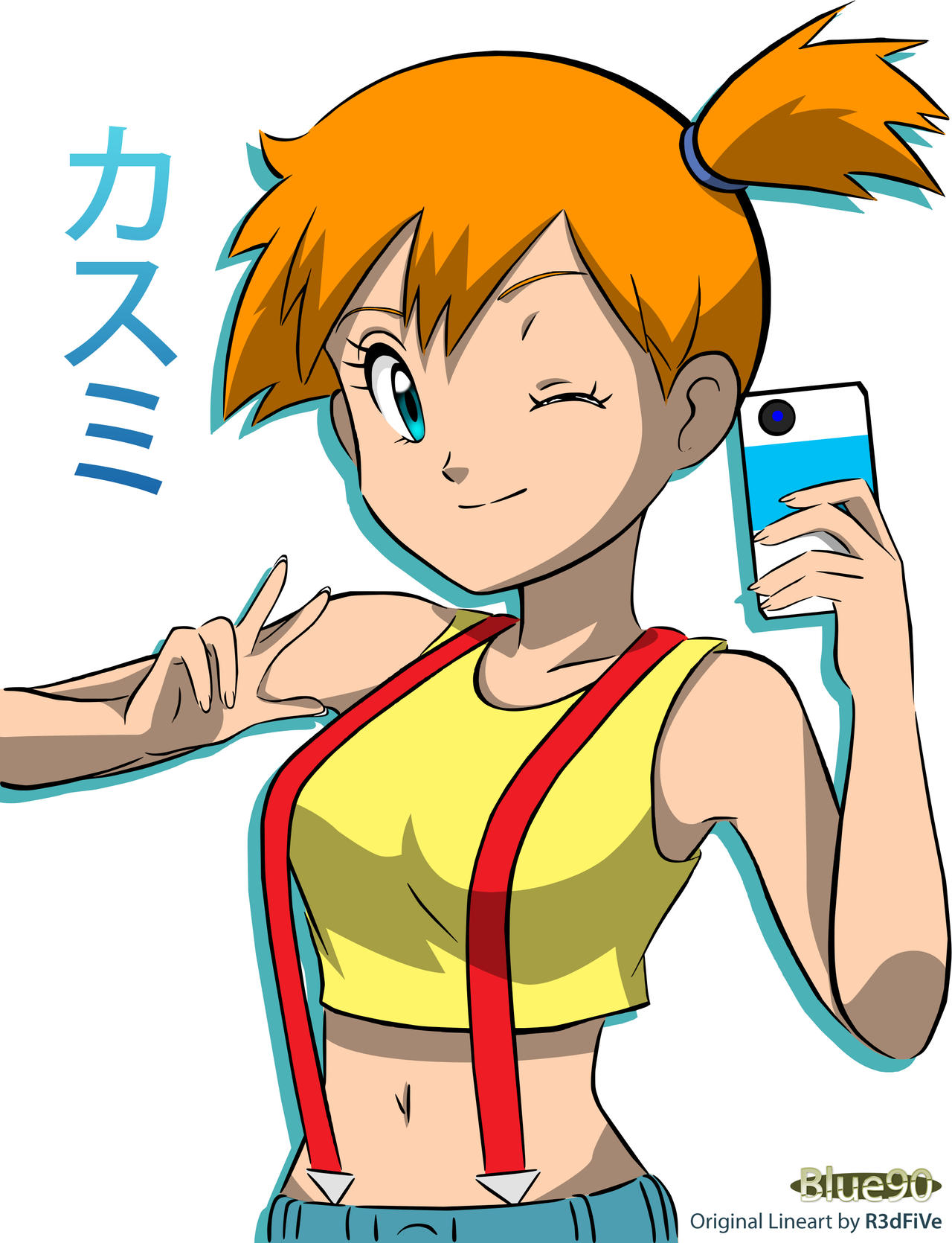 Misty Rma Collab - Misty Self-Portrait (R3DFIVE) by Blue90 on DeviantArt