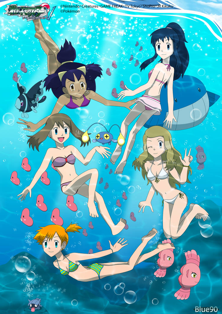 PKMN V - Girls Underwater by Blue90 on DeviantArt PKMN V - Girls Underwater by Blue90 on DeviantArt