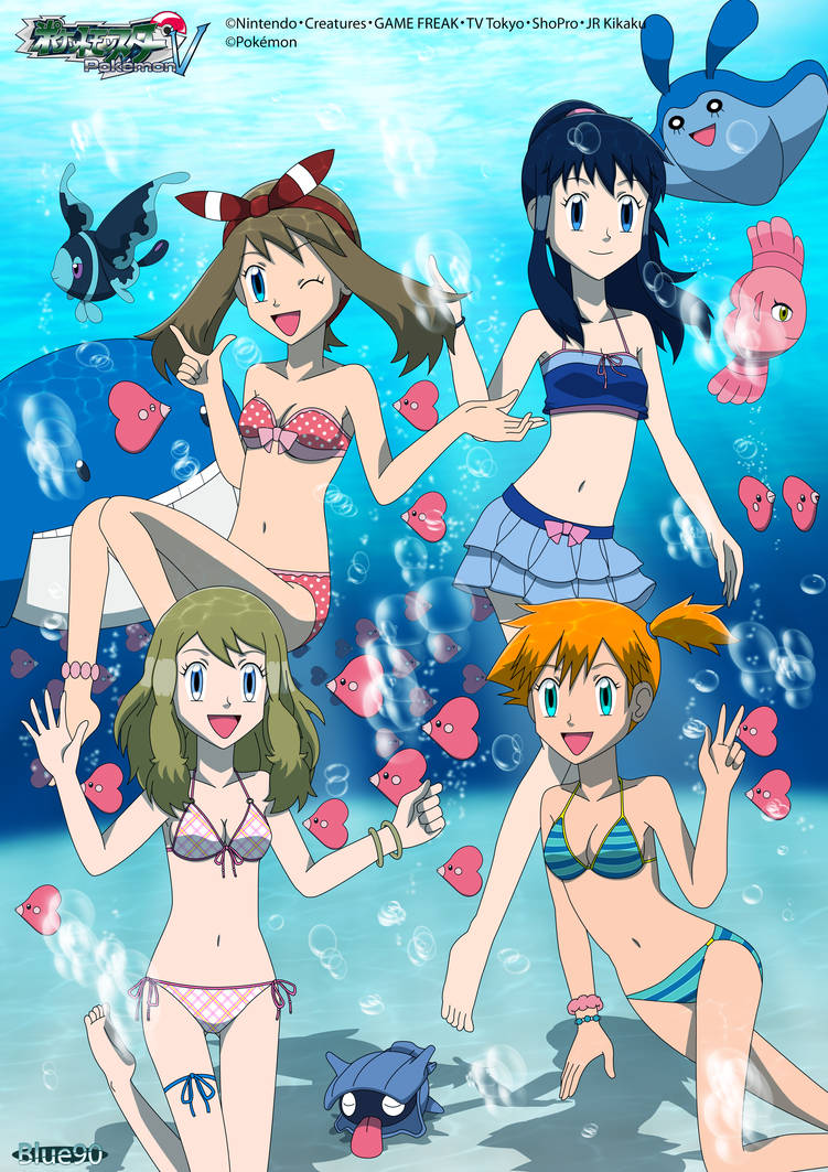 Pokemon Anime Misty Kasumi May Haruka & Dawn Hikari Sticker Decal