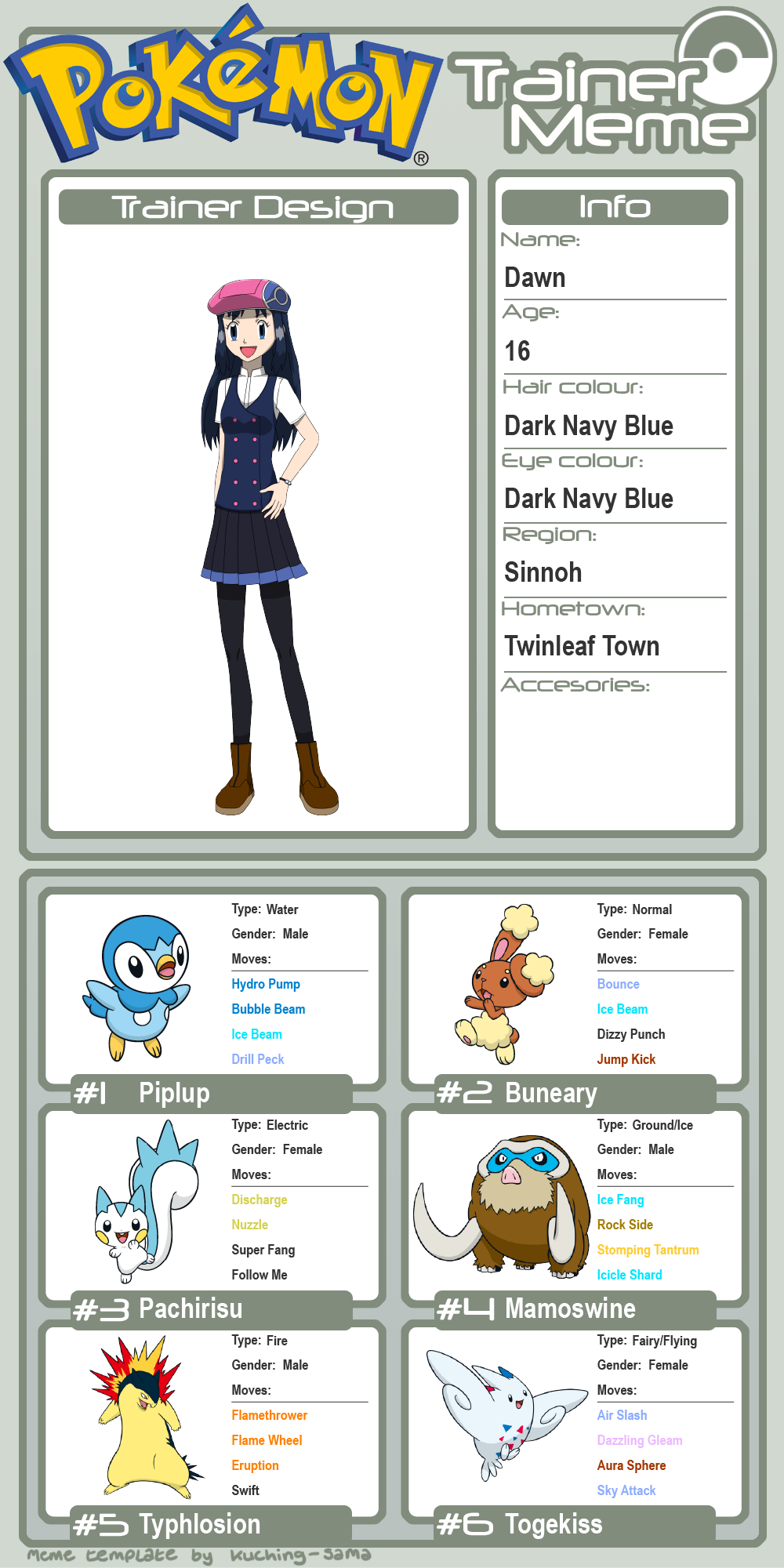 PKMN V - Dawn Team Profile by Blue90 on DeviantArt