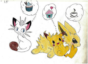 Meowth - Pikachu - Jolteon