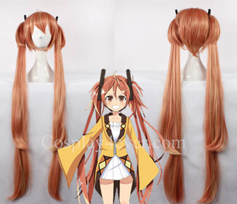 Black Bullet Aihara Enju Brown Cosplay Wig