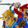 Mario and Link - SSBU