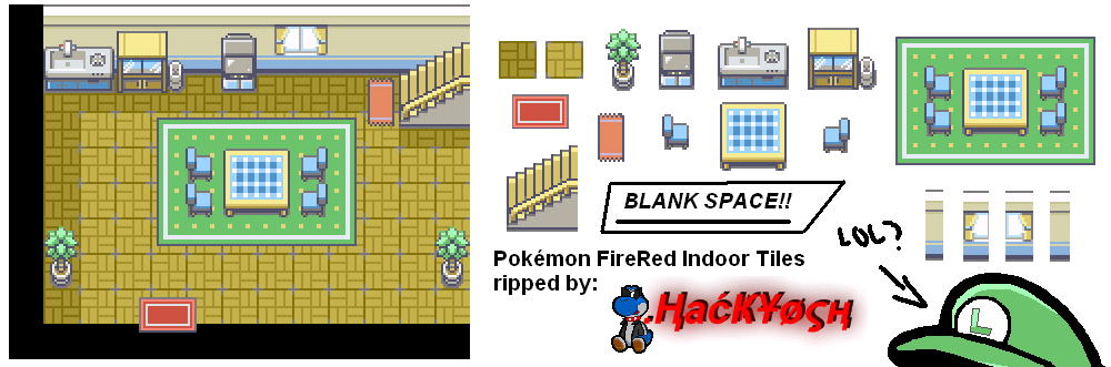 Pokemon FireRed Indoor Tiles 1 by Dann-The-Yoshi on DeviantArt