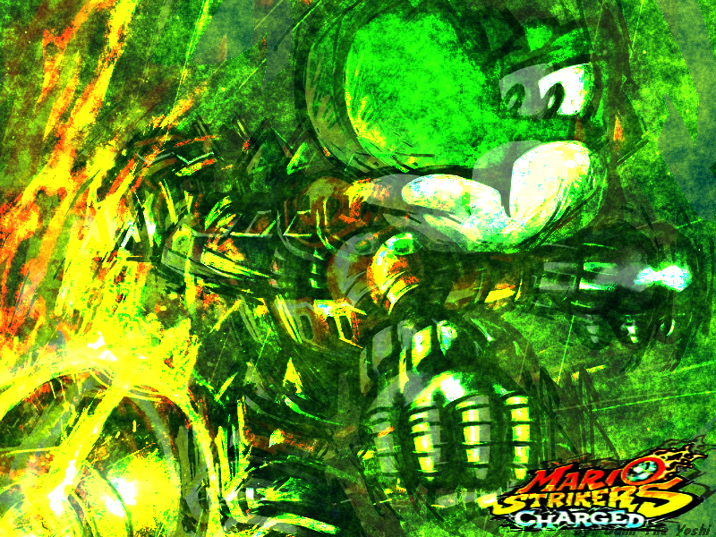 Yoshi Strikers Wallpaper