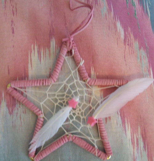 Pink Star Dream Catcher