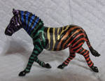 Rainbow Zebra by ElkStarRanchArtwork