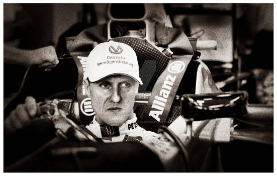 MICHAEL SCHUMACHER MONO PHOTO