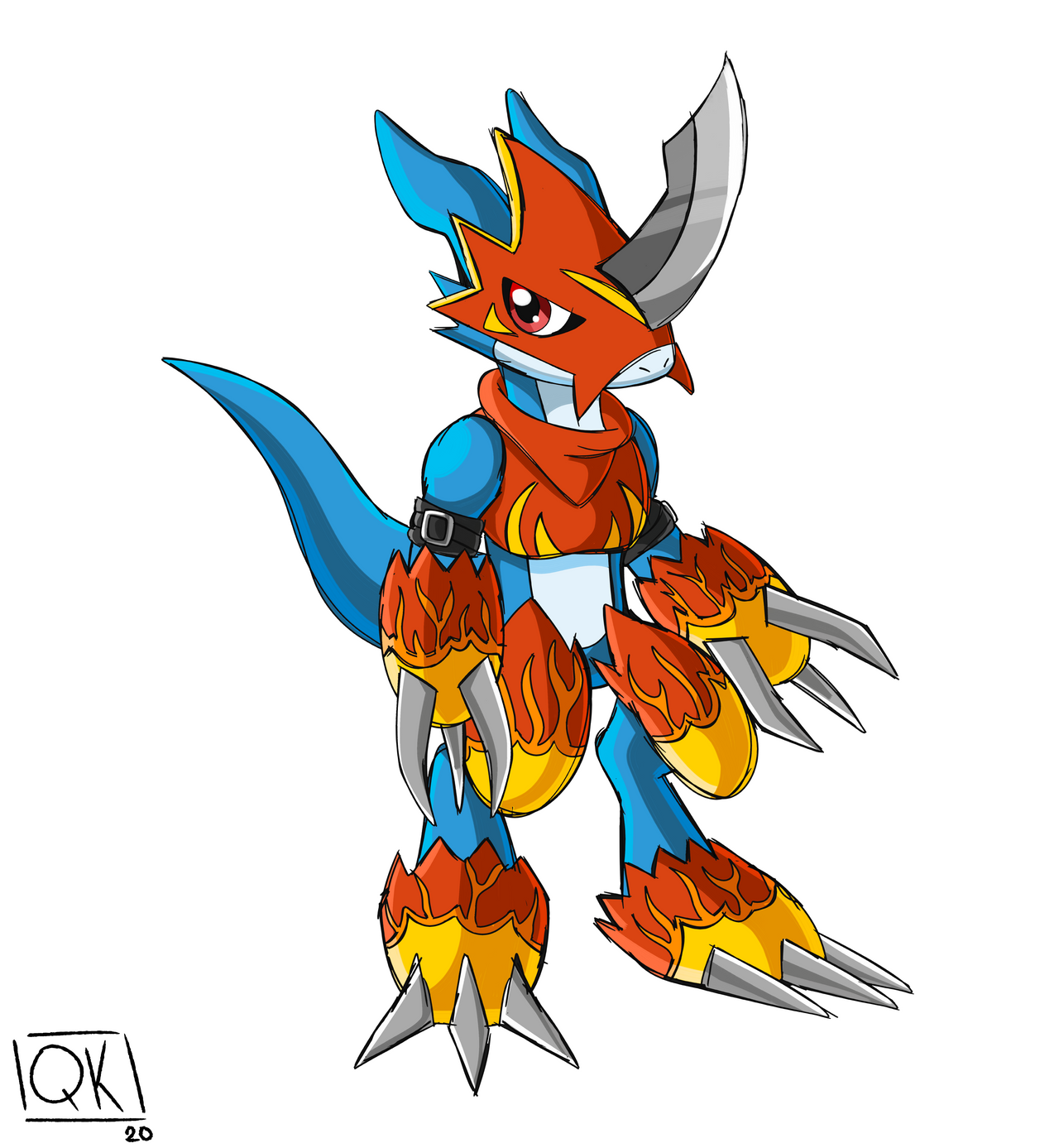 Flamedron FLAMEDRAMON by QKranks on DeviantArt