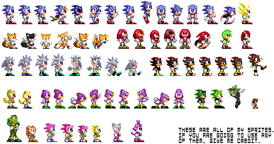 Classic Sonic Sprite Sheet by nicogamer337 on DeviantArt