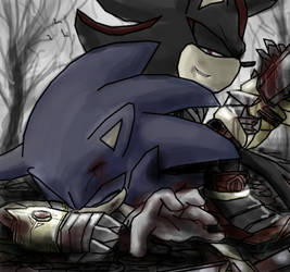 sonic trapped with Lancelot