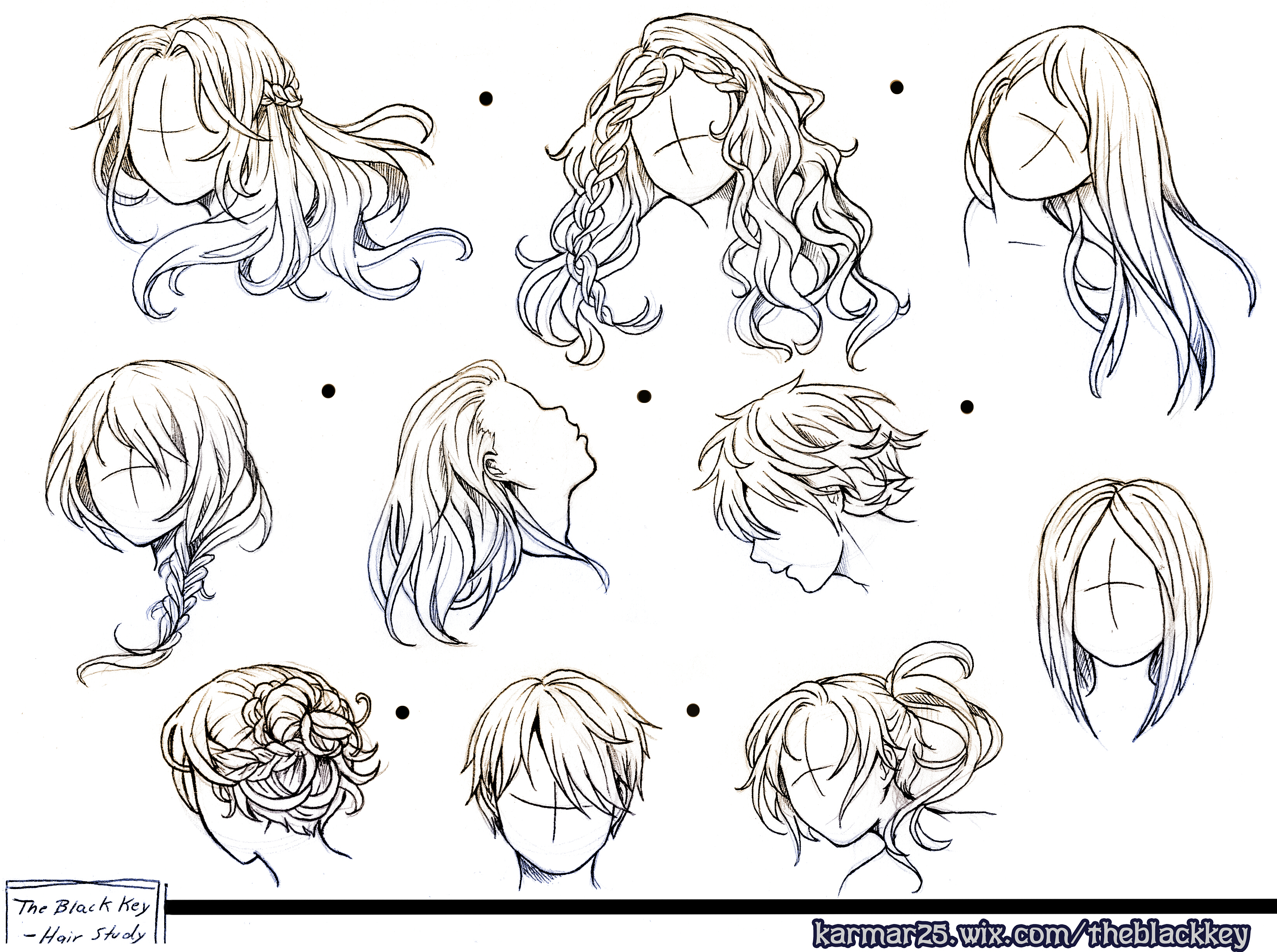 Anime hair brushes 2 by OrexChan on DeviantArt