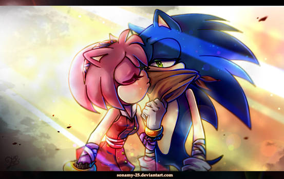 wallpapers Sonic And Amy Kiss Deviantart explore the best sonamy art deviantart