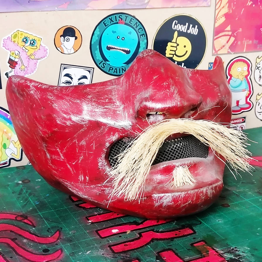 Traditional Japanese Menpo Samurai Mask by Sanitar1997 on DeviantArt