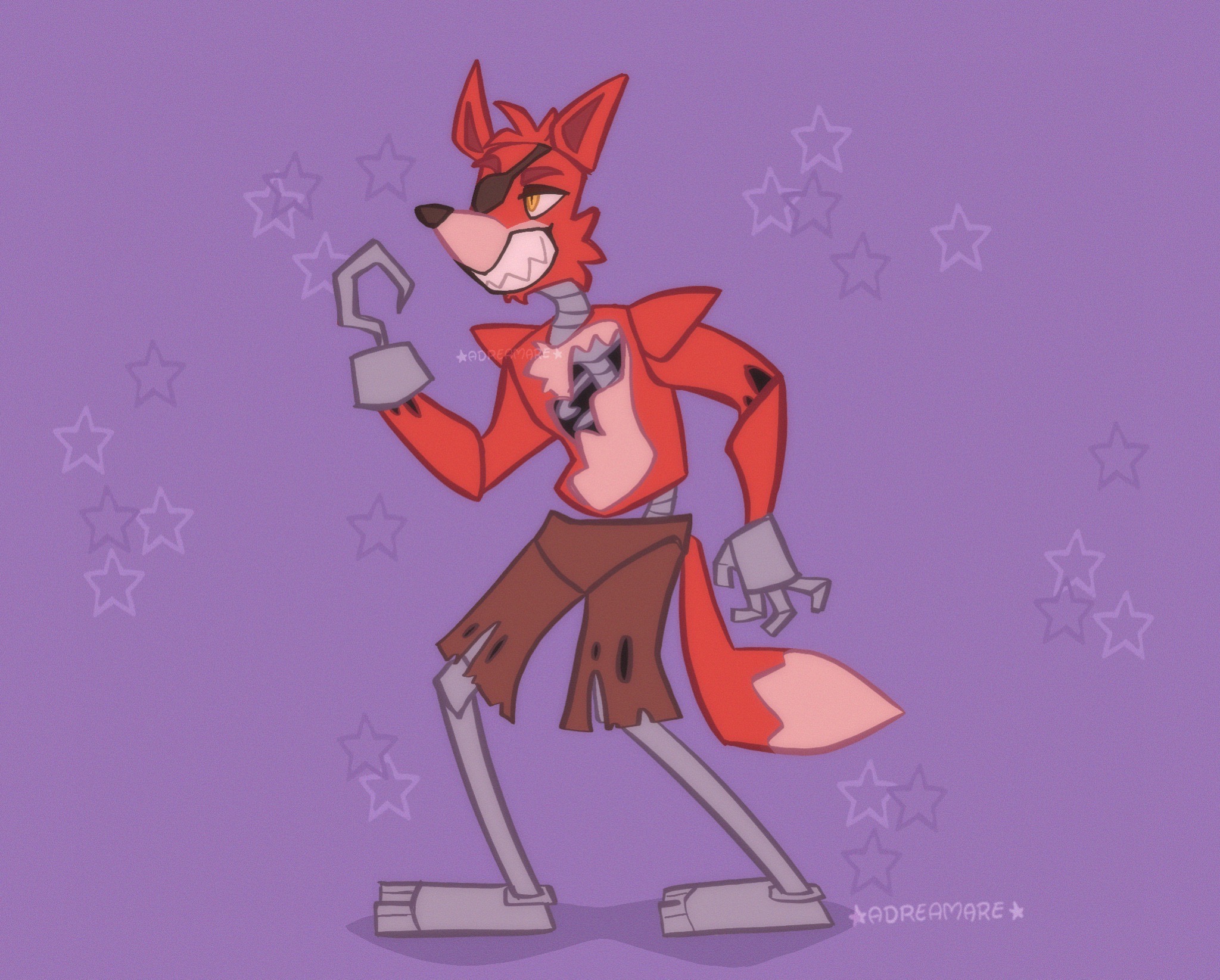 Captain Foxy (FNAF SB) by A-Dreamare on DeviantArt