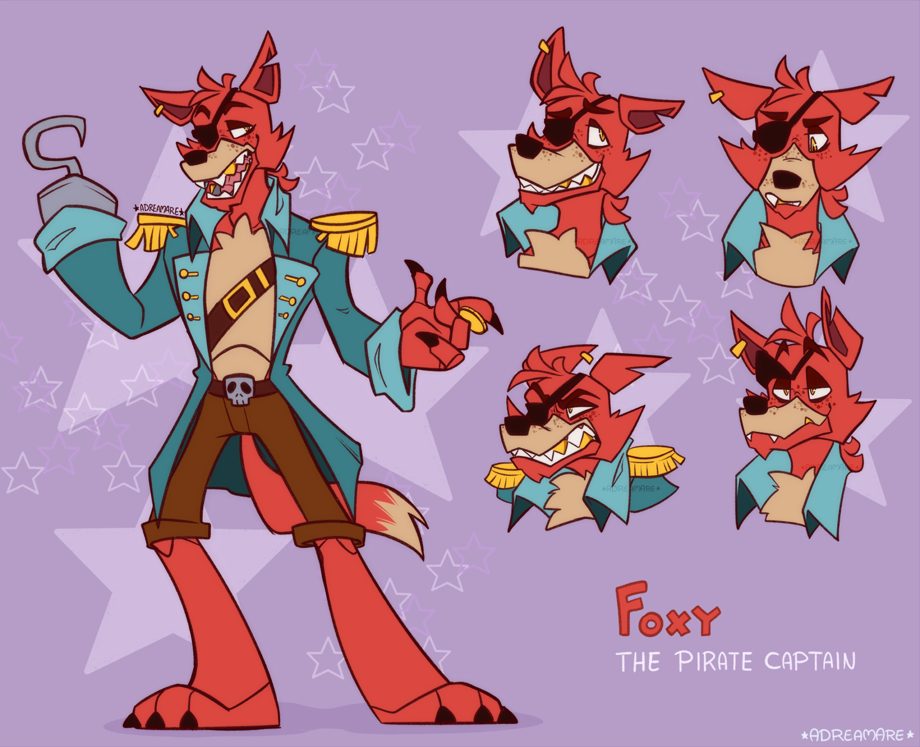 Captain Foxy (FNAF SB) by A-Dreamare on DeviantArt