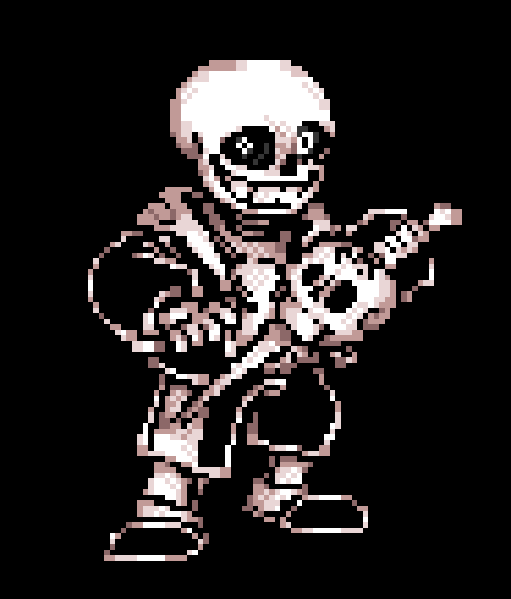 Sans pixel art by AlphaM757 on DeviantArt