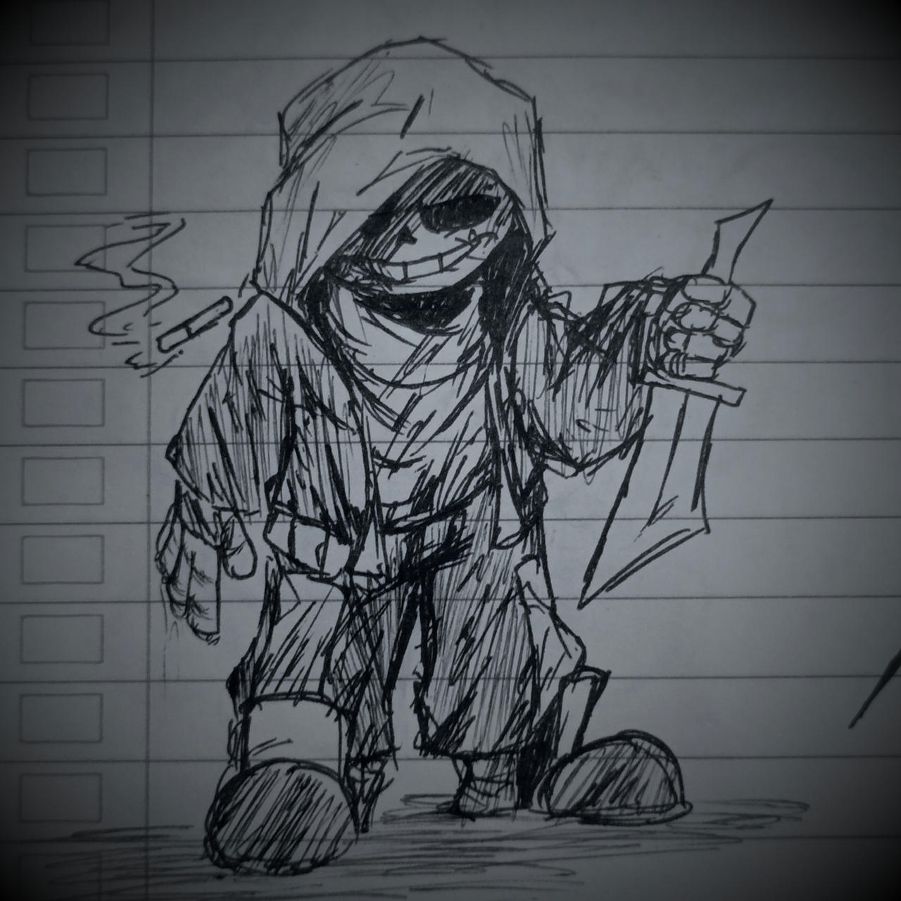 Dusttale - Sans (Drawing) by HazeSans759 on DeviantArt