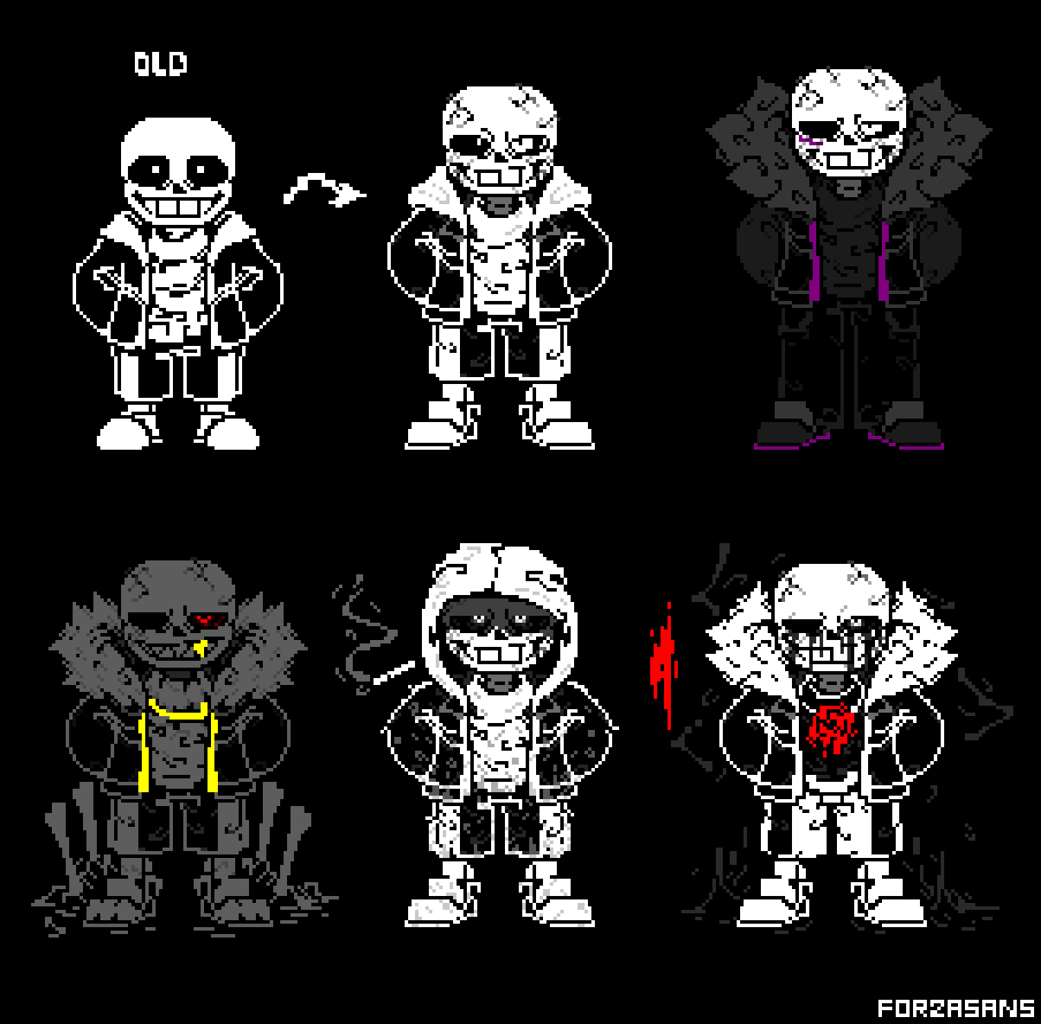 Undertale Rusted Undertale AU Pixel Art (UNUSED) by HazeSans759 on DeviantArt