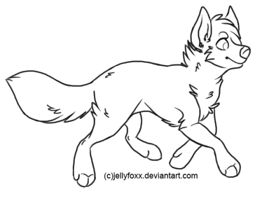 Free Wolf Lineart