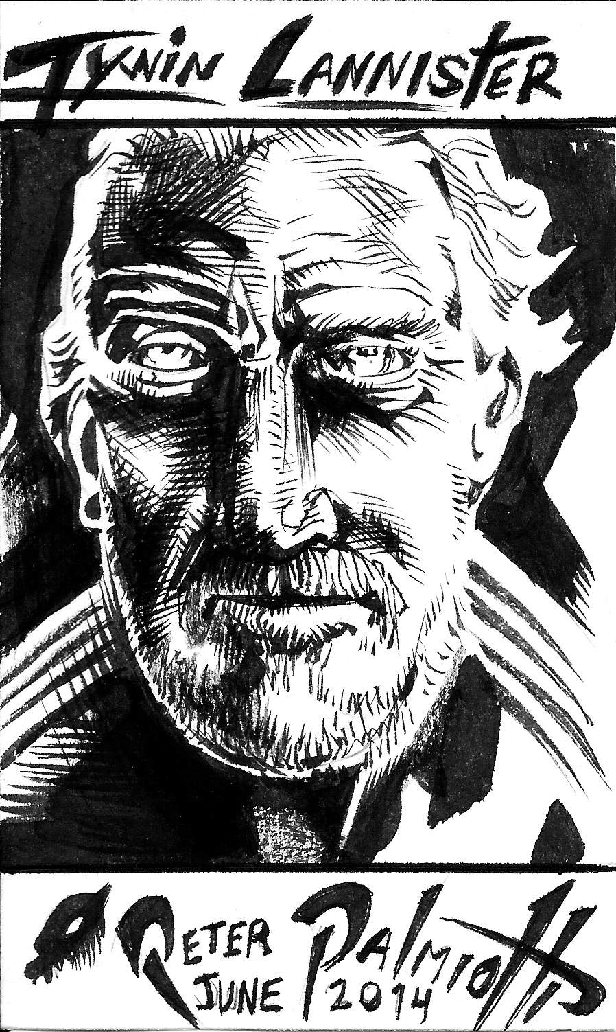 Tywin Lannister sketch card