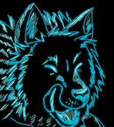 Glowy Wolf Icon