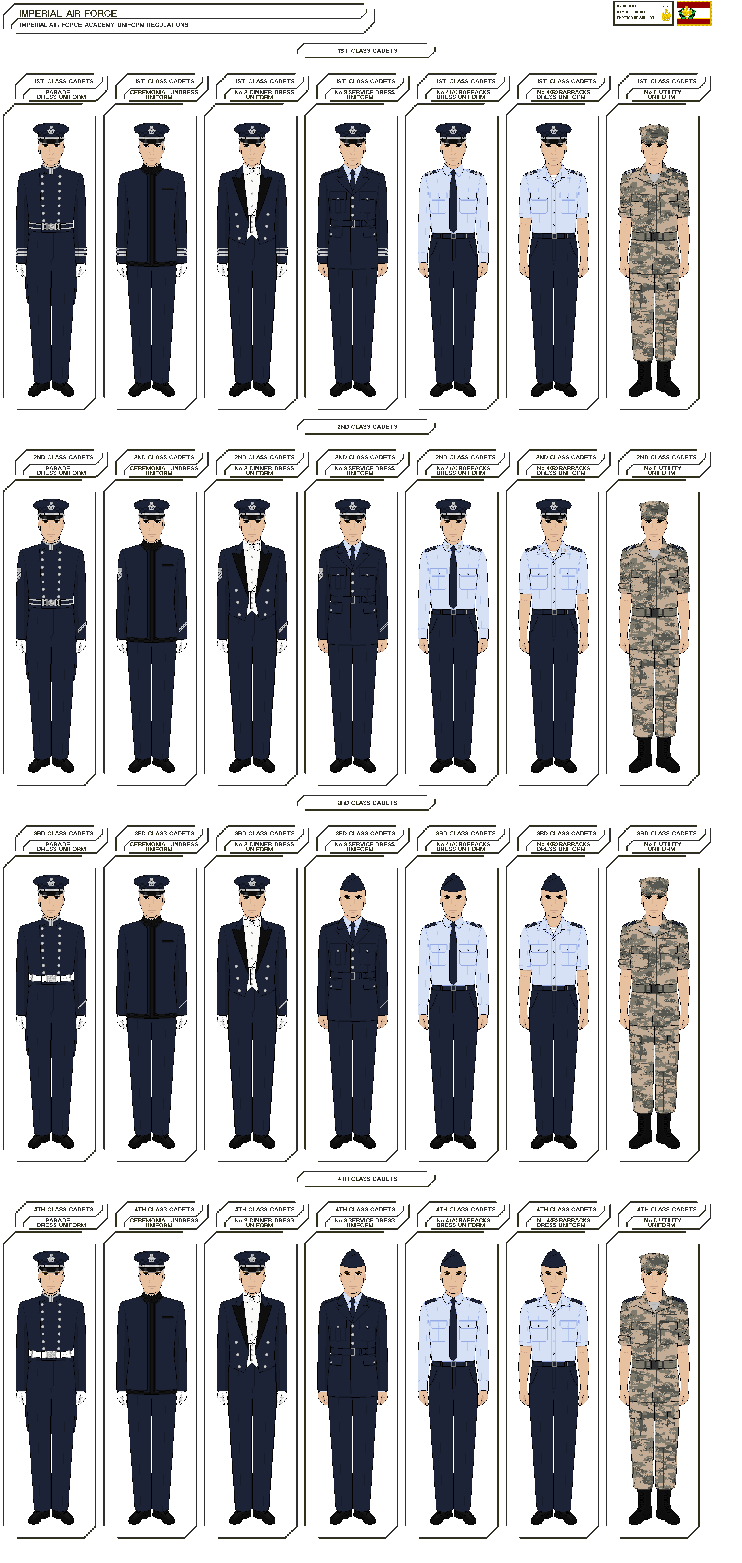 Uniforms of the Imperial Air Force Academy by AlexanderAugustusIII on DeviantArt Uniforms of the Imperial Air Force Academy by AlexanderAugustusIII on DeviantArt