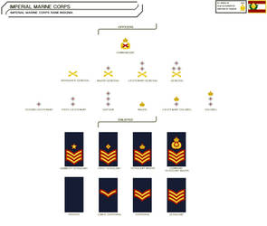 Rank Insignia of the Imperial Marines of Aquilor