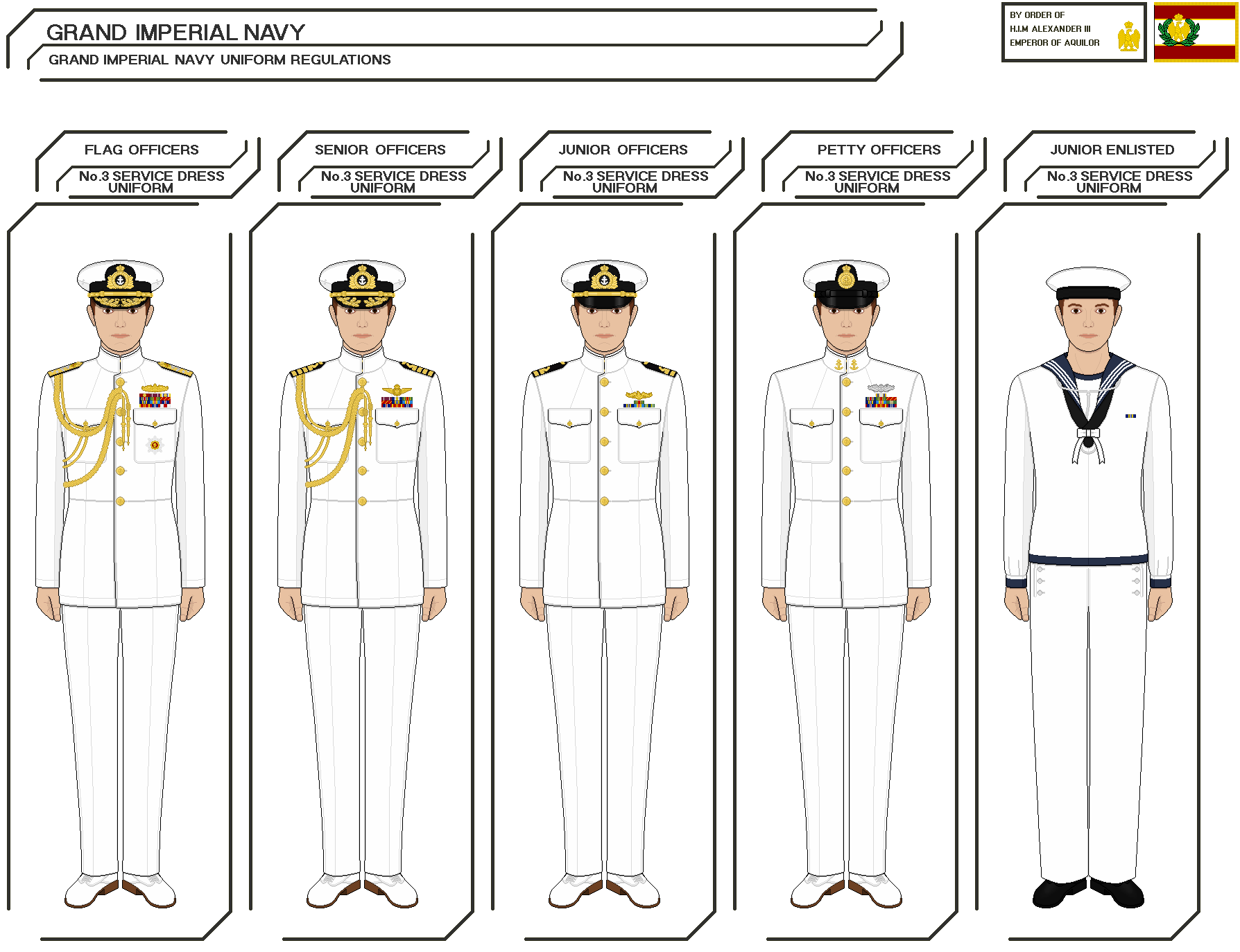 Imperial Navy- No.3 Service Dress (Summer) Uniform by AlexanderAugustusIII on DeviantArt Imperial Navy- No.3 Service Dress (Summer) Uniform by AlexanderAugustusIII on DeviantArt