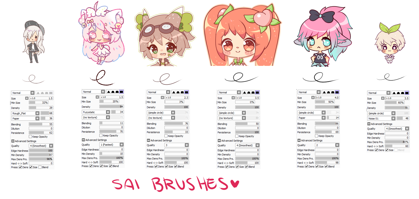 SAI Line art Brushes