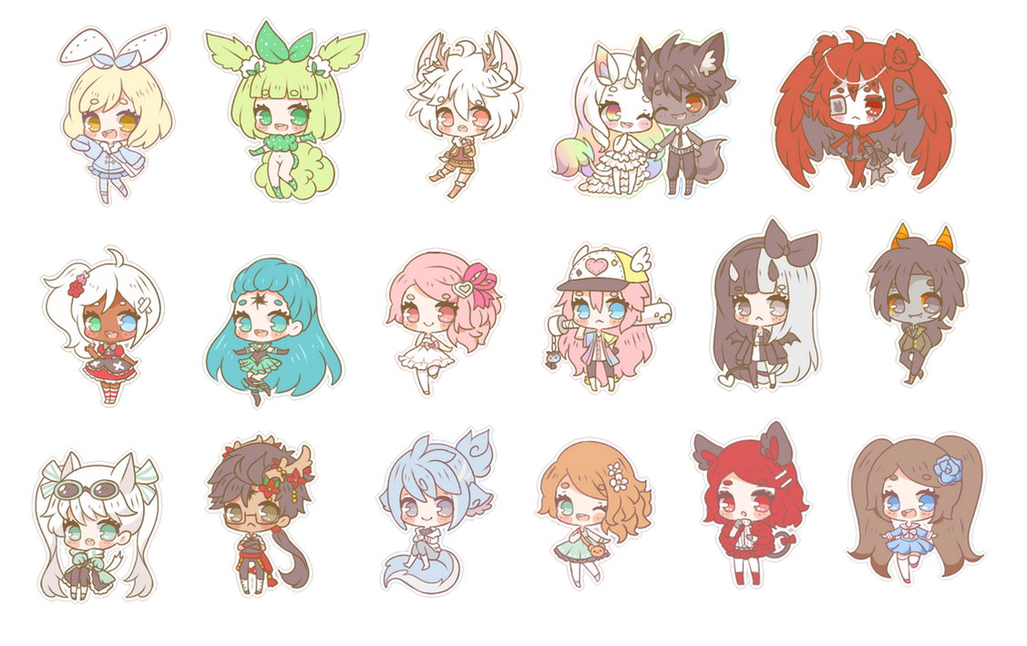 Chibi Example Chibi examples by Silhh on DeviantArt